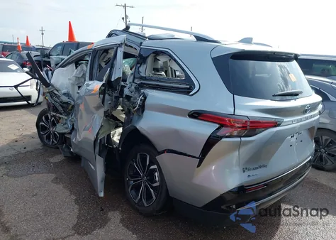 2025 Toyota Sienna Platinum from USA, damaged, VIN 5TDERKEC7SS246229